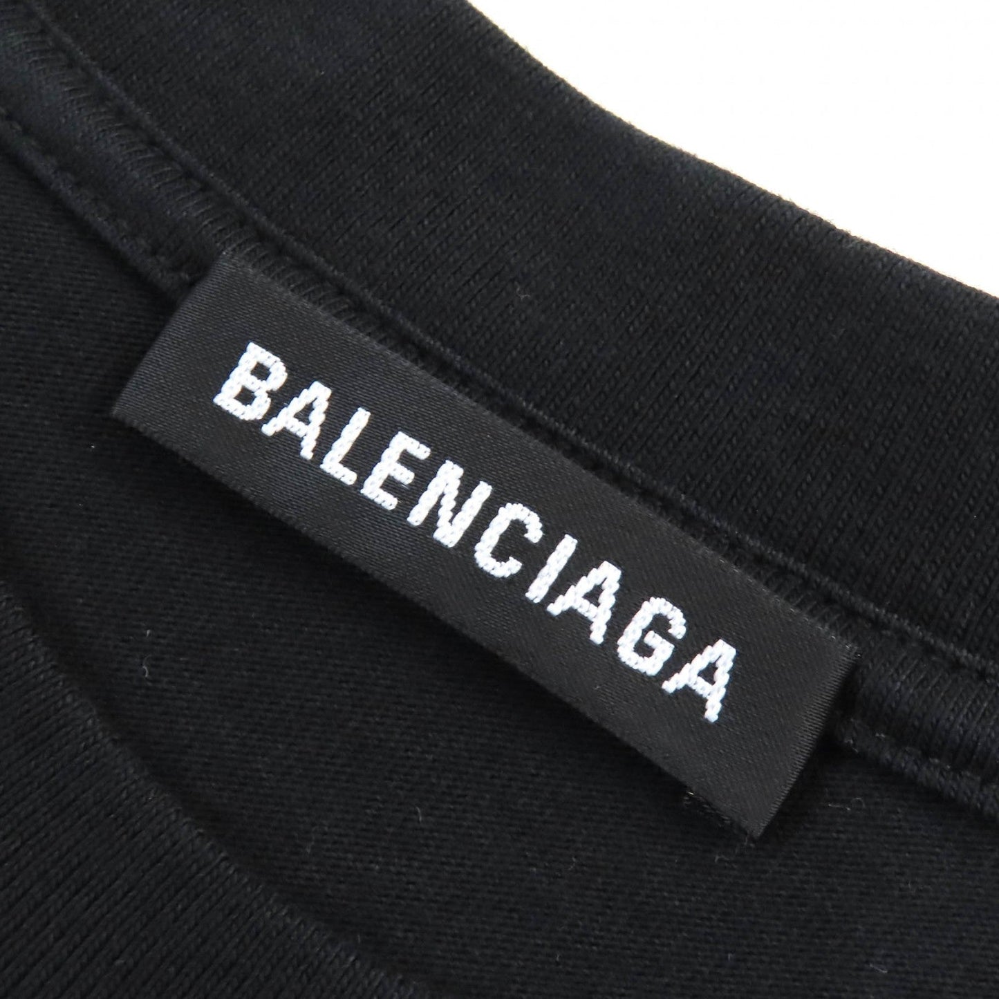 Balenciaga Logo Print Oversized T-Shirt Black XS
