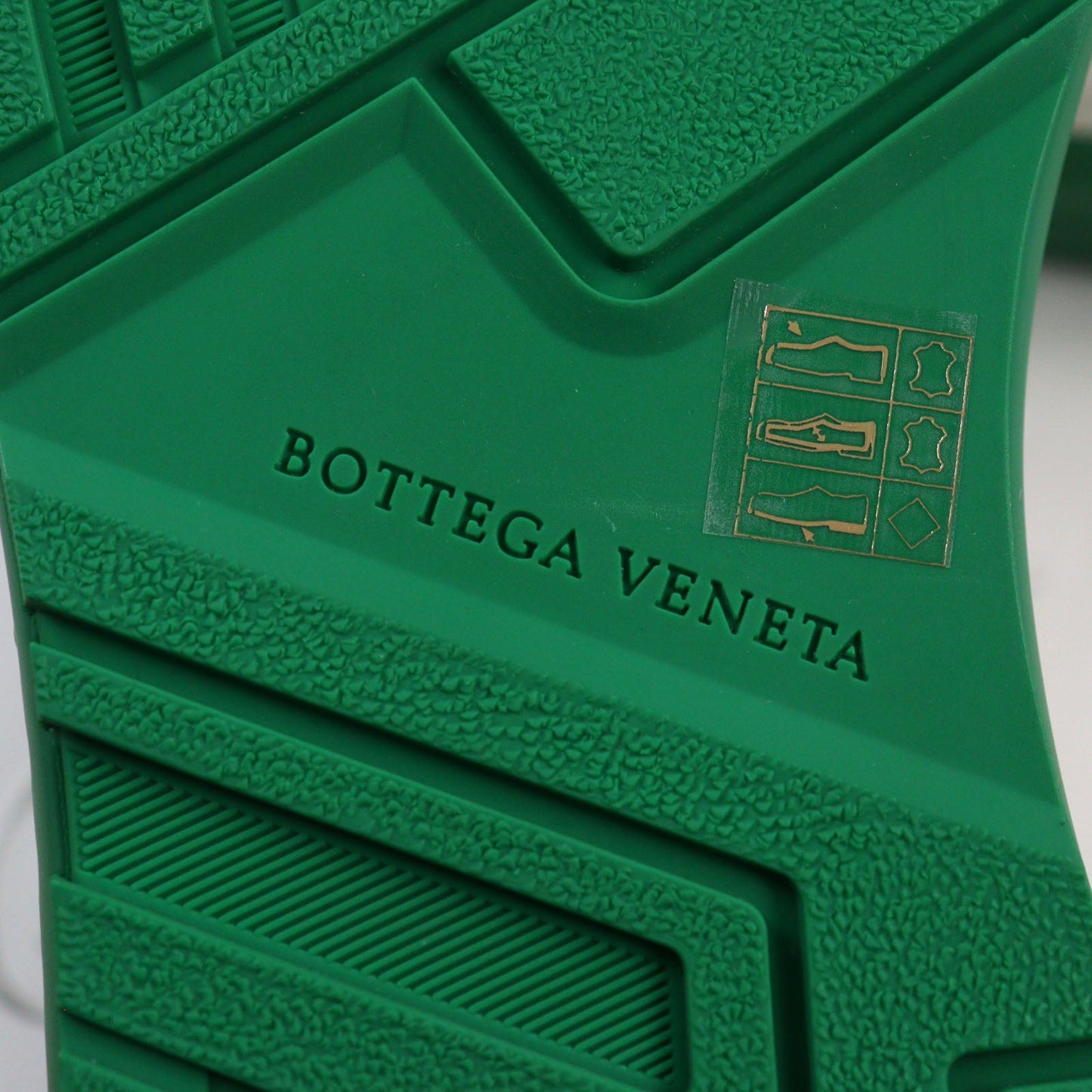 Bottega Veneta Calf Leather Sneakers White Green