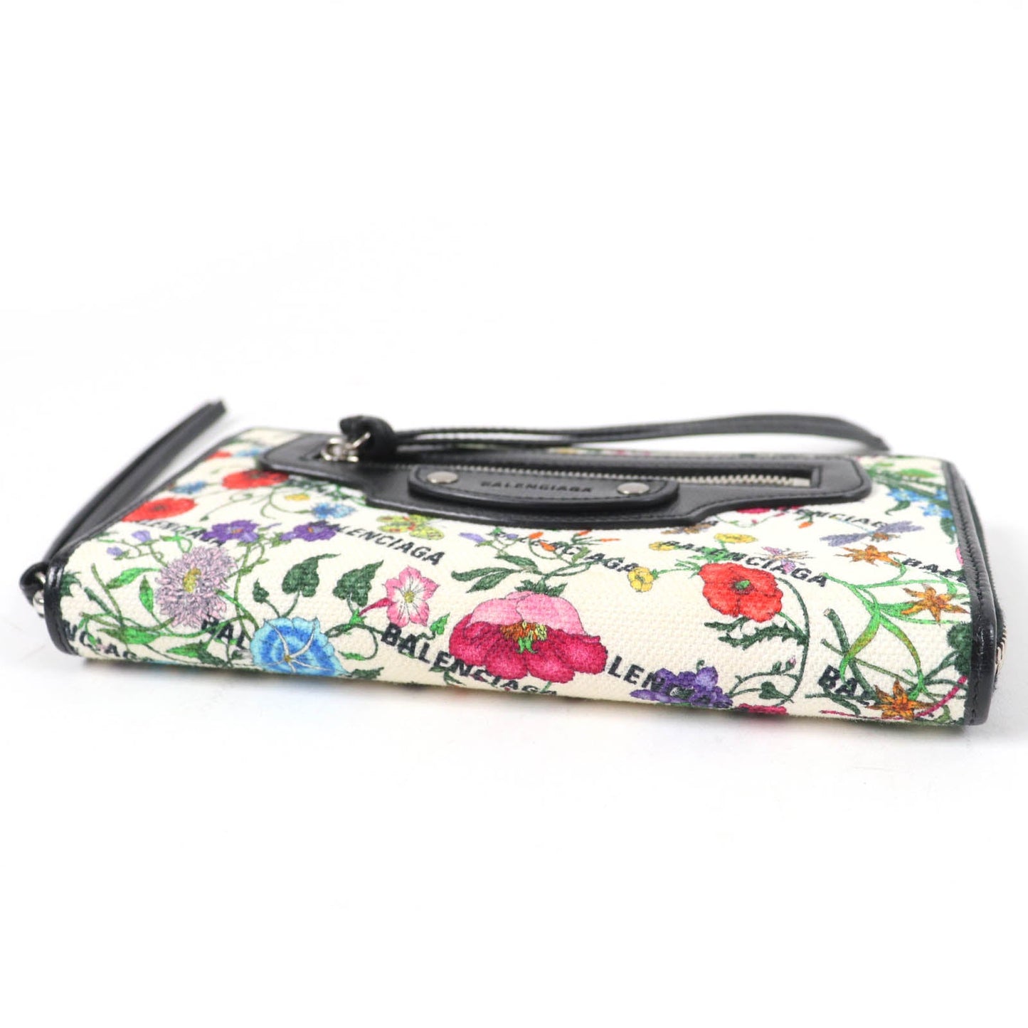 Gucci×Balenciaga Floral Leather Long Wallet