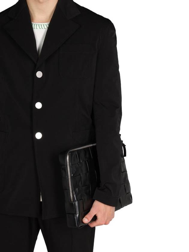 Bottega Veneta Nylon Blazer Jacket Black