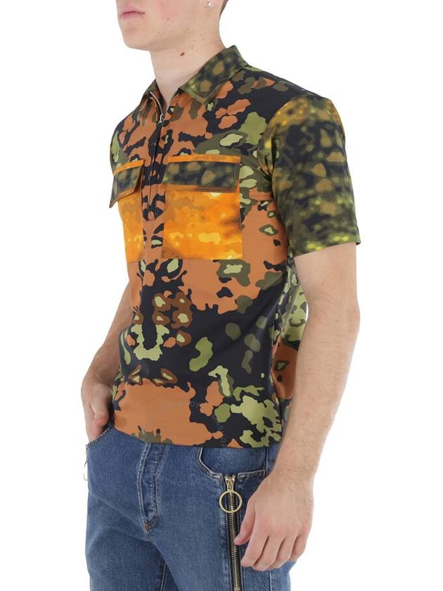 Burberry printed cotton shortsleeve shirt