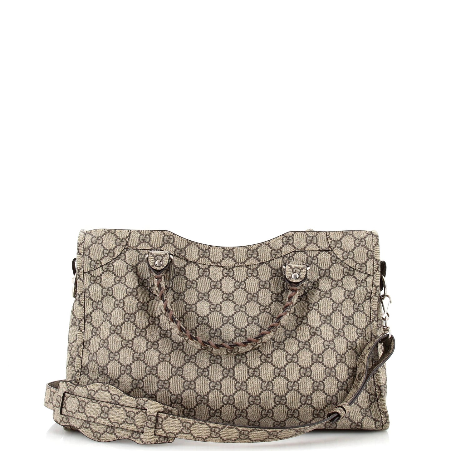 x Balenciaga The Hacker Project Neo Classic City Bag GG Coated Canvas Medium