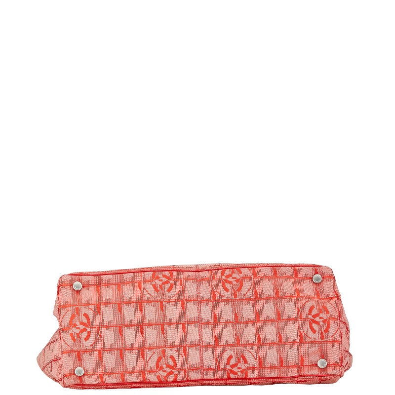 Chanel Nylon Leather New Travel Line Tote MM Handbag