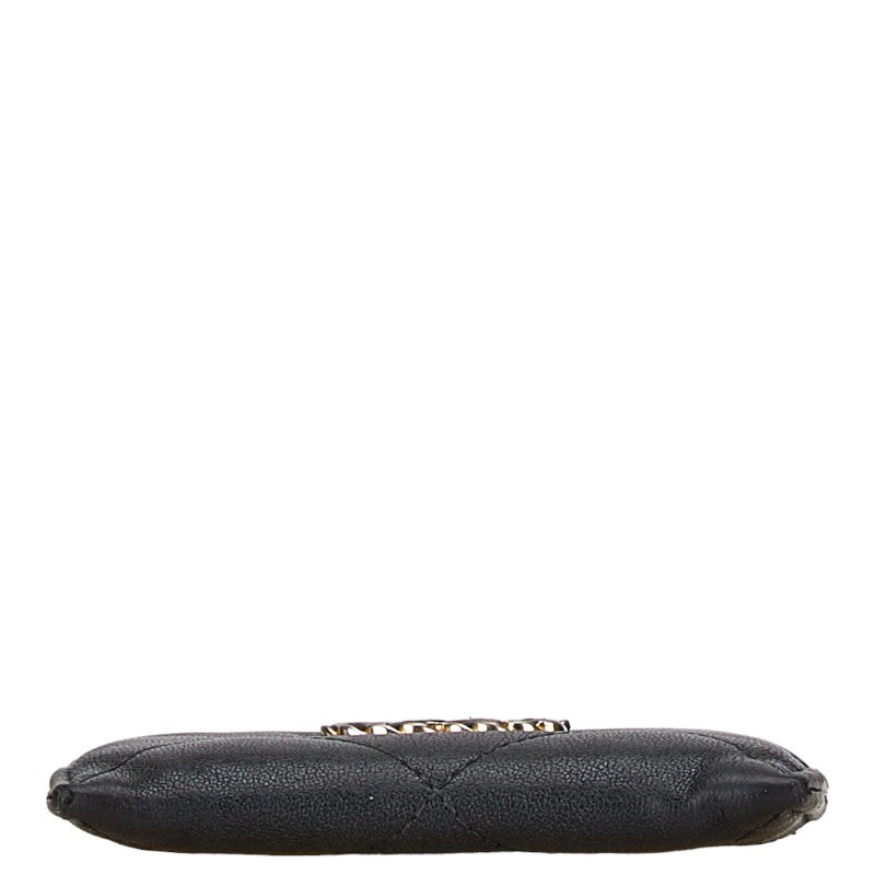 Chanel 19 Coco Mark Card Case AP1167 Black Lambskin in New Condition