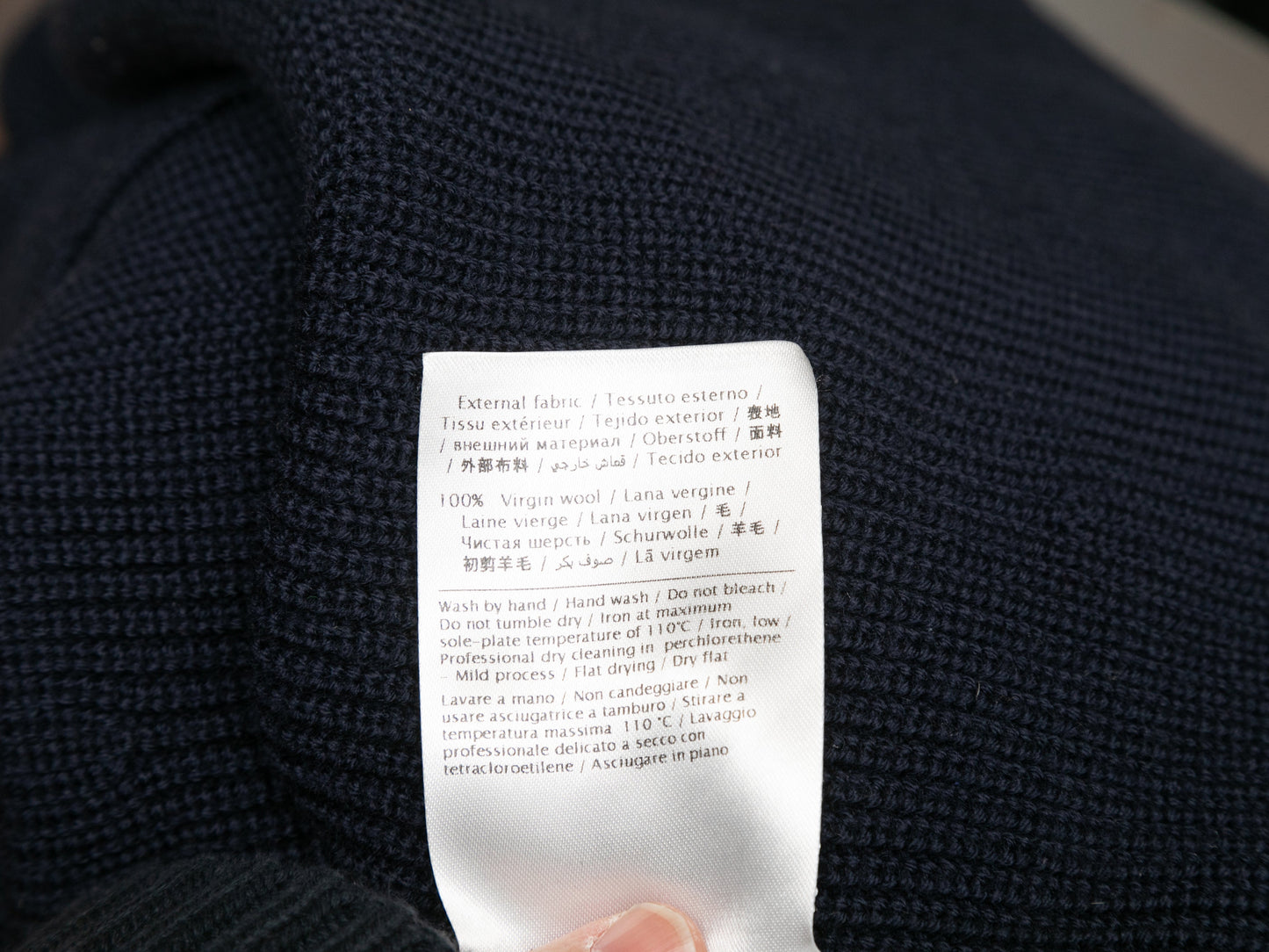 Navy Valentino Virgin Wool Knit Rockstud-Embellished Mini Dress Size US XS/S