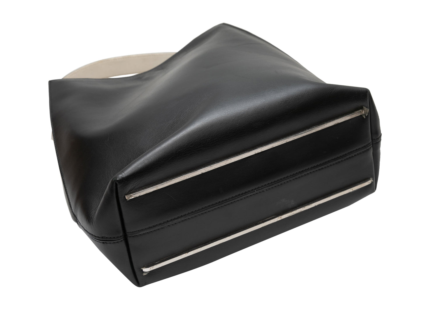 Black & White Balenciaga Everyday Bucket Tote Bag