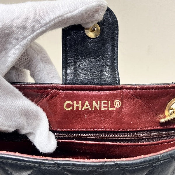 Chanel Lambskin Mini Matelasse Chain Shoulder Bag