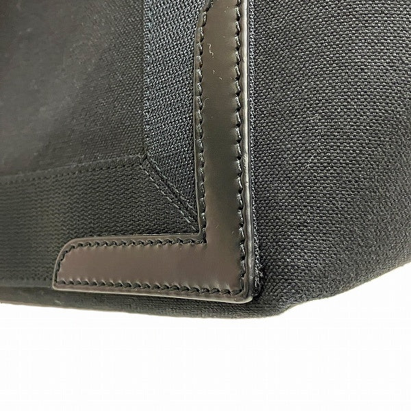 Balenciaga Cabas Canvas Leather Tote Bag