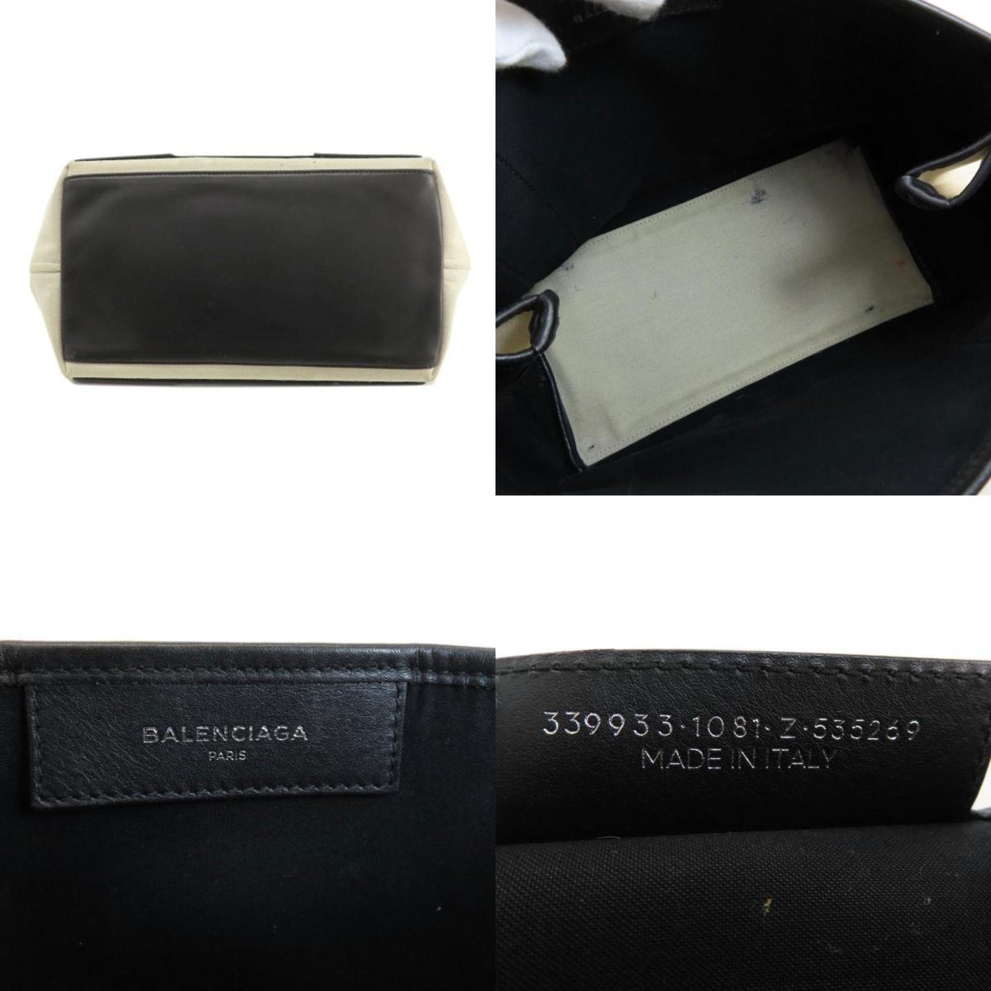 BALENCIAGA Navy Cabas Tote