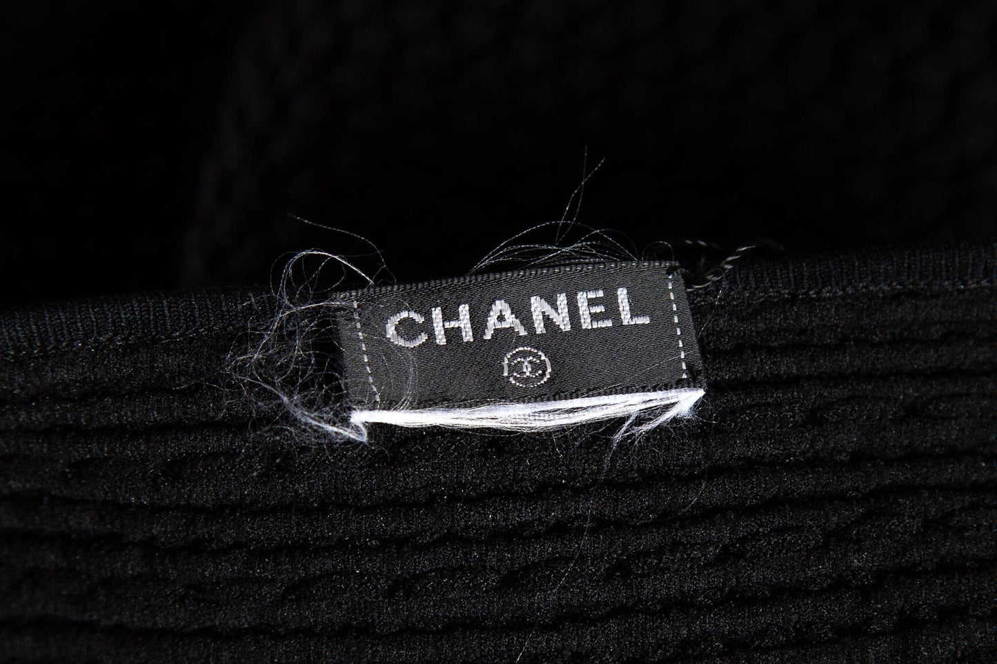 Chanel Black Thick Knit Tank SZ N/A