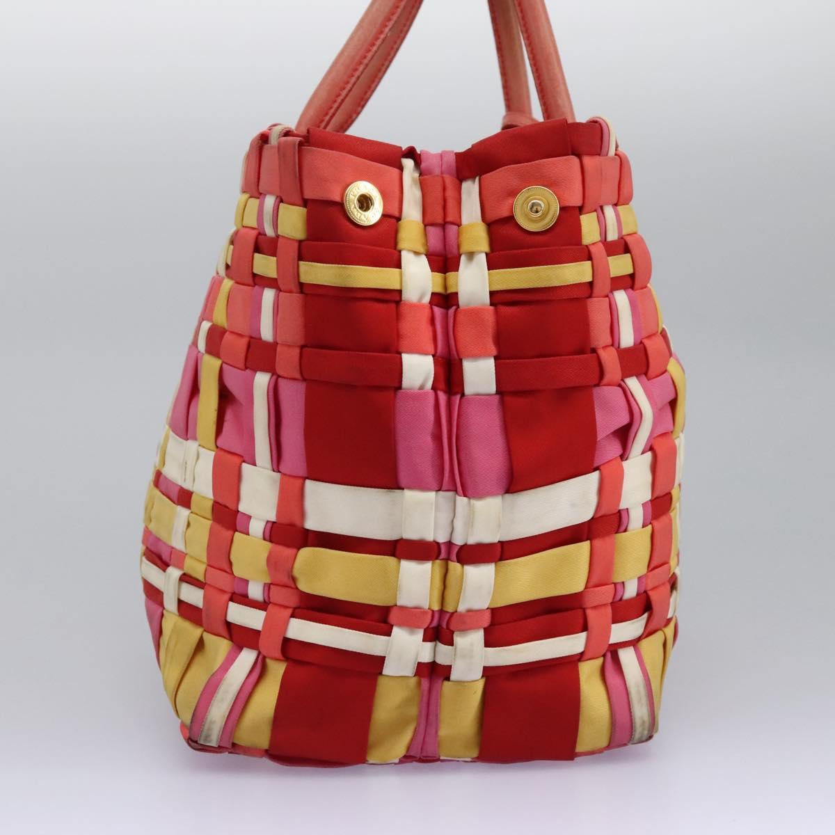 PRADA Hand Bag Nylon 2way Red 112943