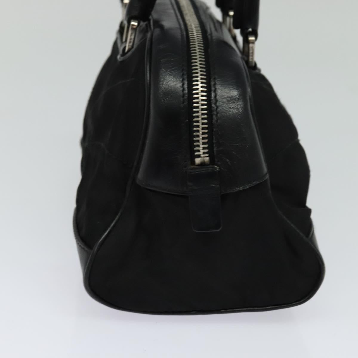 PRADA Hand Bag Nylon Black 114207