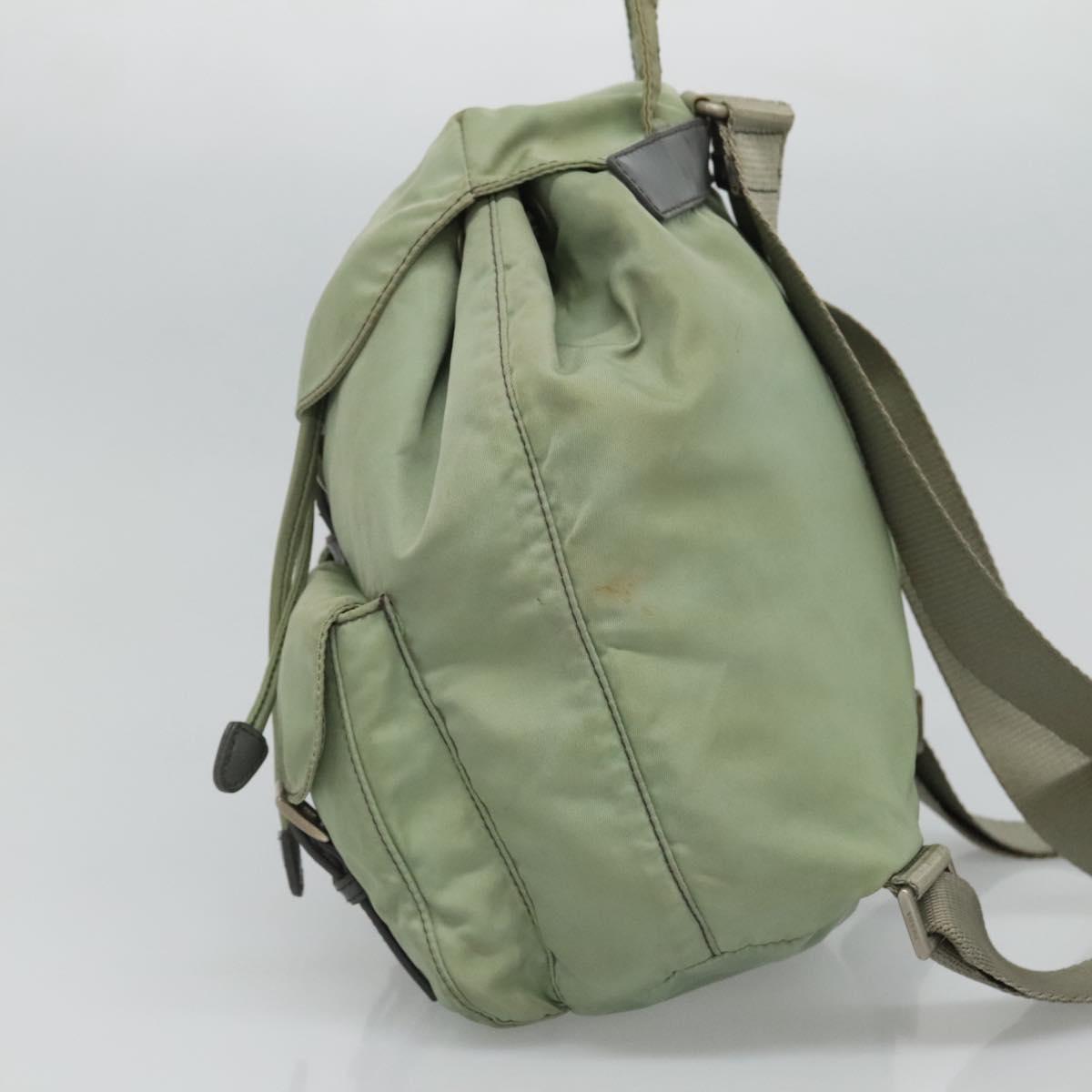 PRADA Backpack Nylon Green 114268
