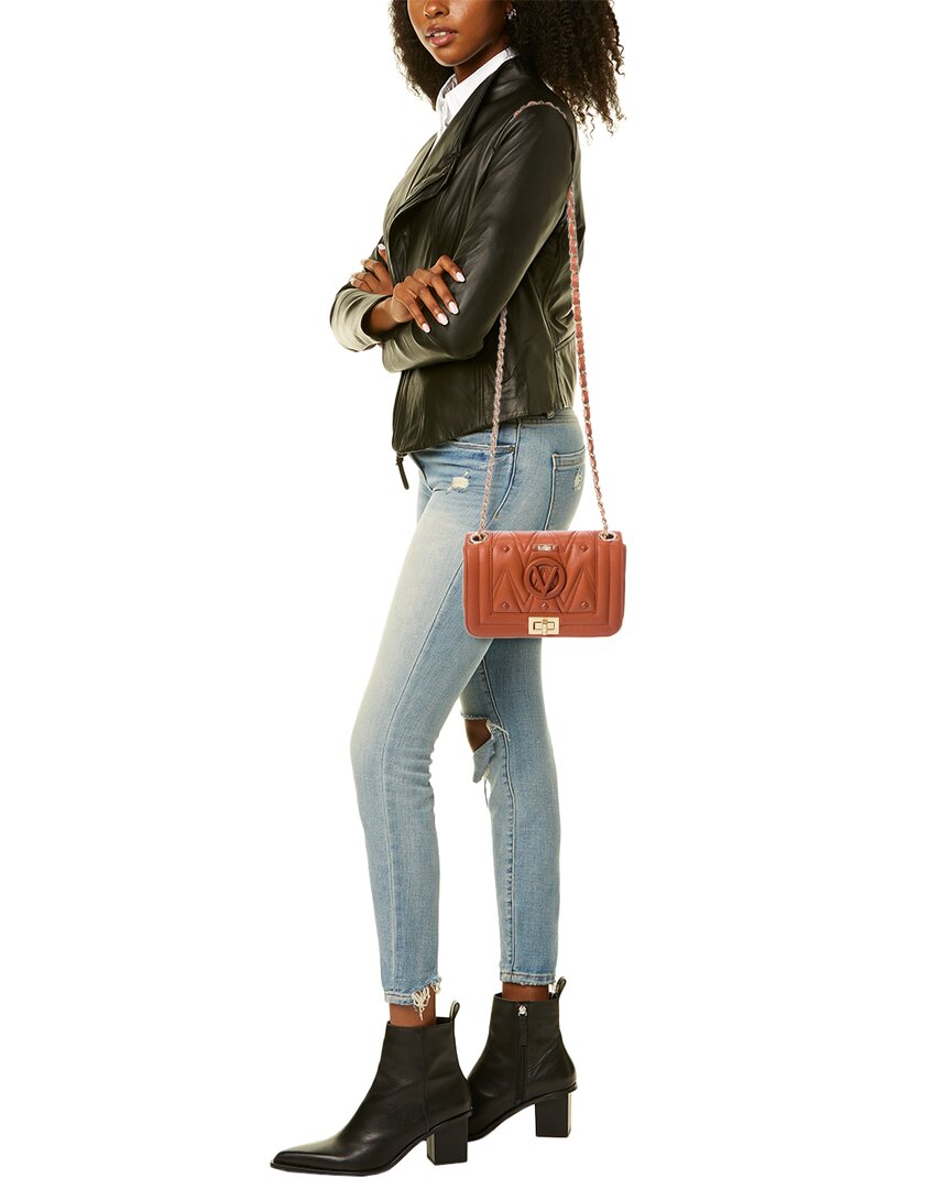 Valentino By Mario Valentino Beatriz Diamond Leather Shoulder Bag