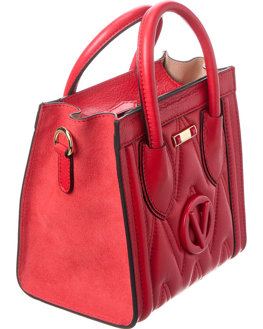 Valentino By Mario Valentino Eva Diamond Leather Tote