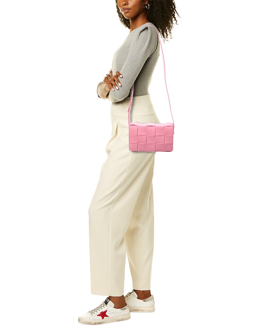 Bottega Veneta Cassette Maxi Intrecciato Leather Crossbody