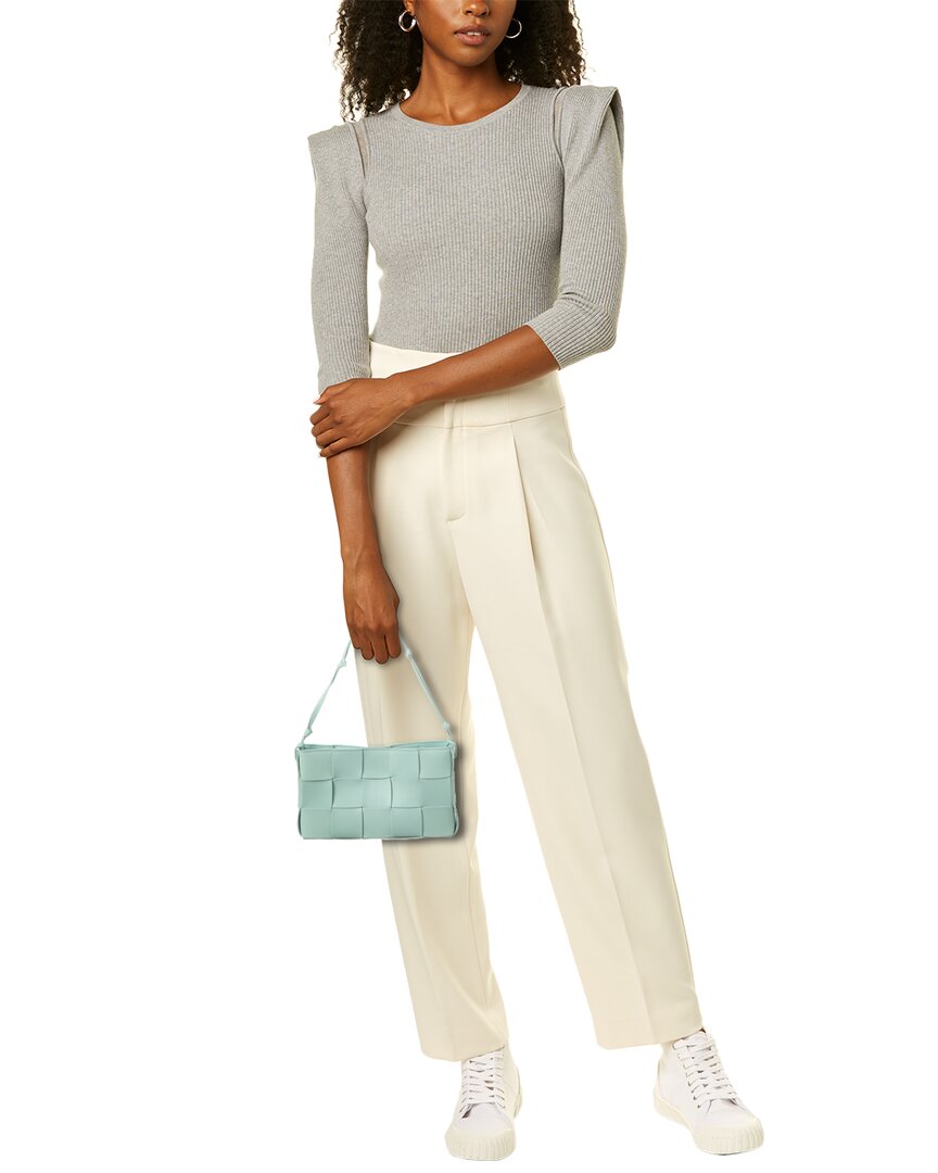 Bottega Veneta Cassette Mini Intreccio Leather Shoulder Bag