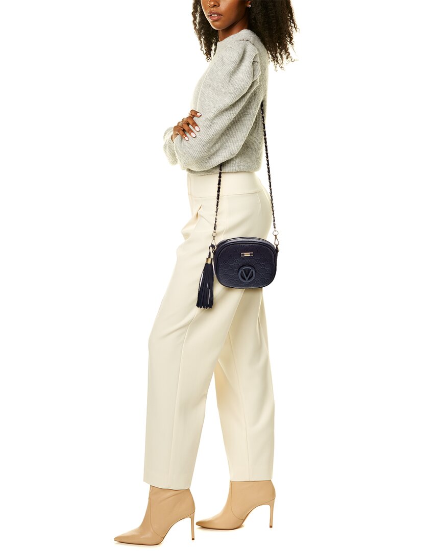 Valentino By Mario Valentino Nina Dollaro Monogram Leather Crossbody