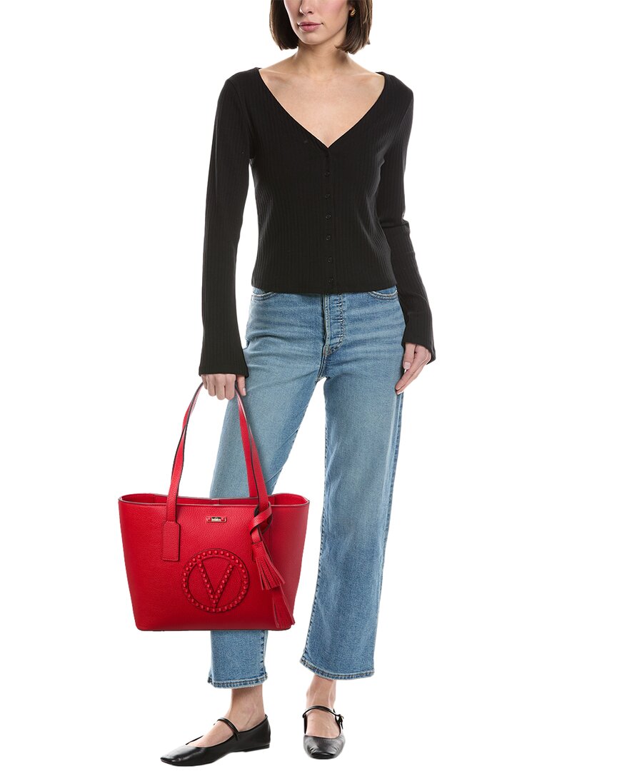 Valentino By Mario Valentino Prince Rock Leather Tote