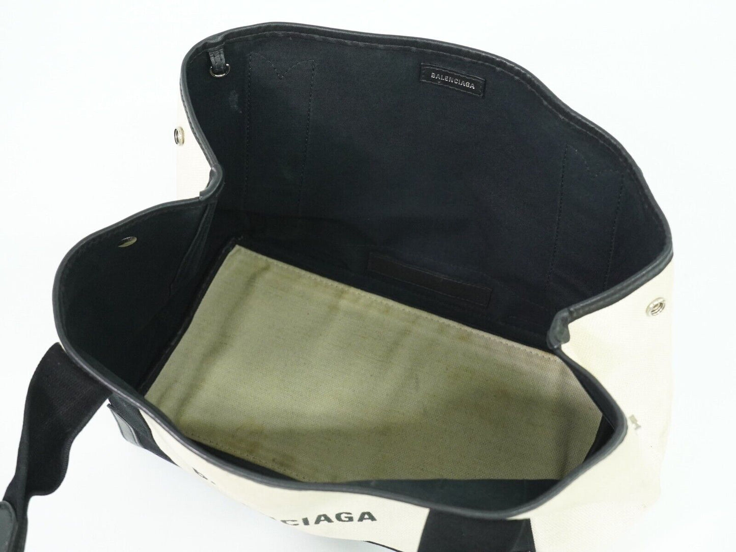 BALENCIAGA Navy Cabas Handbag