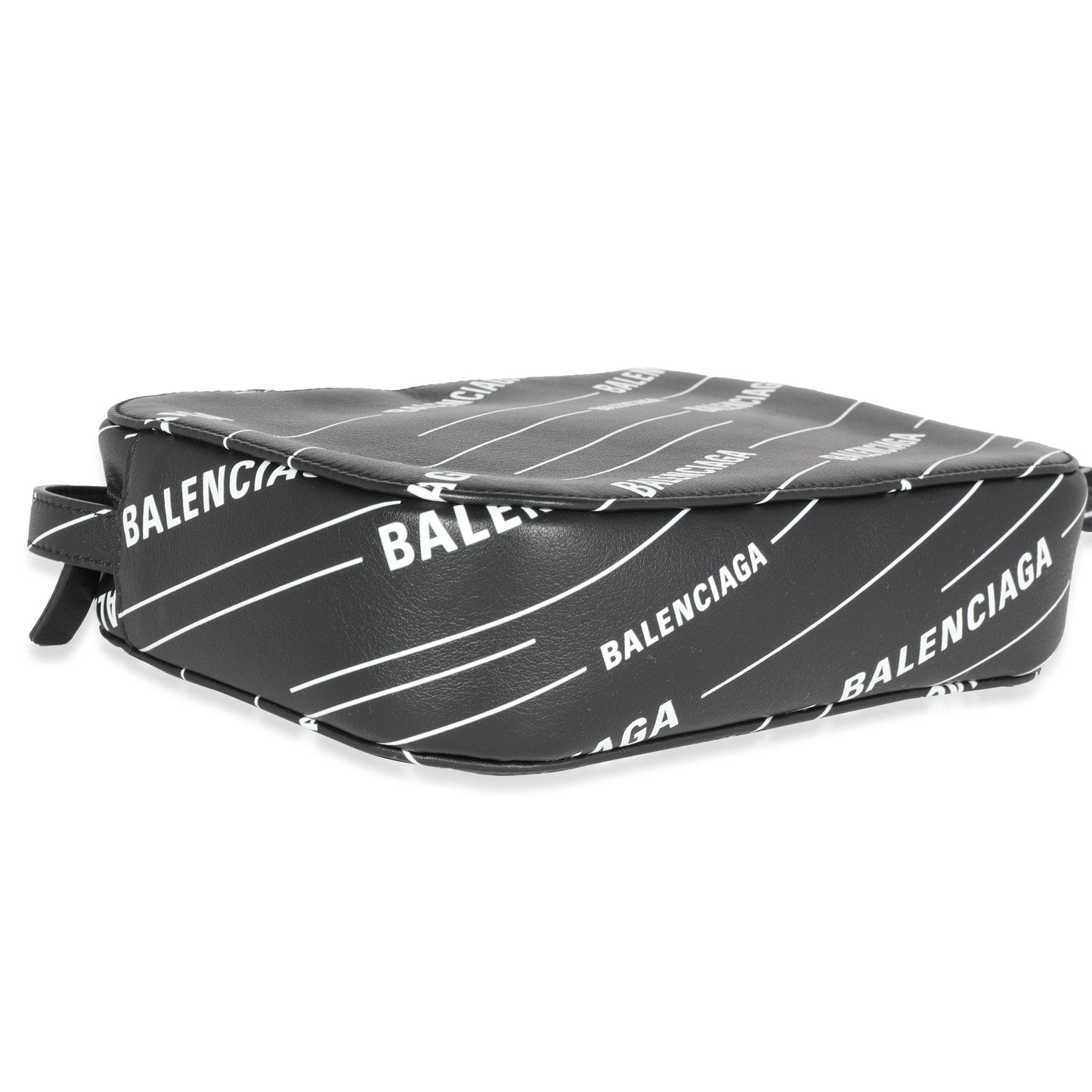 BALENCIAGA Black & White Logo Everyday Camera Bag