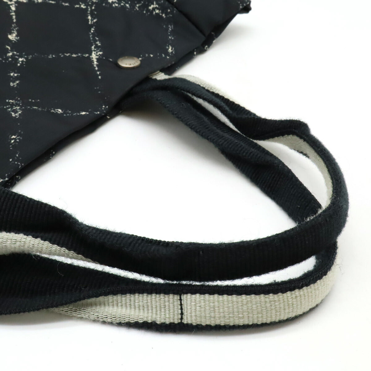 Chanel Nylon Tote Bag Black Red