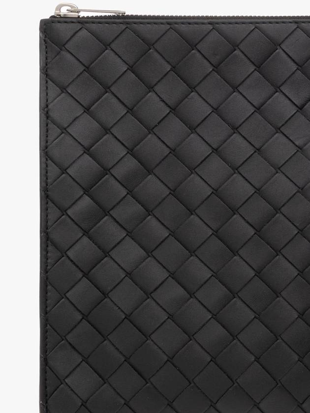 Bottega Veneta Men's Intrecciato Standing Crutch Bag Black