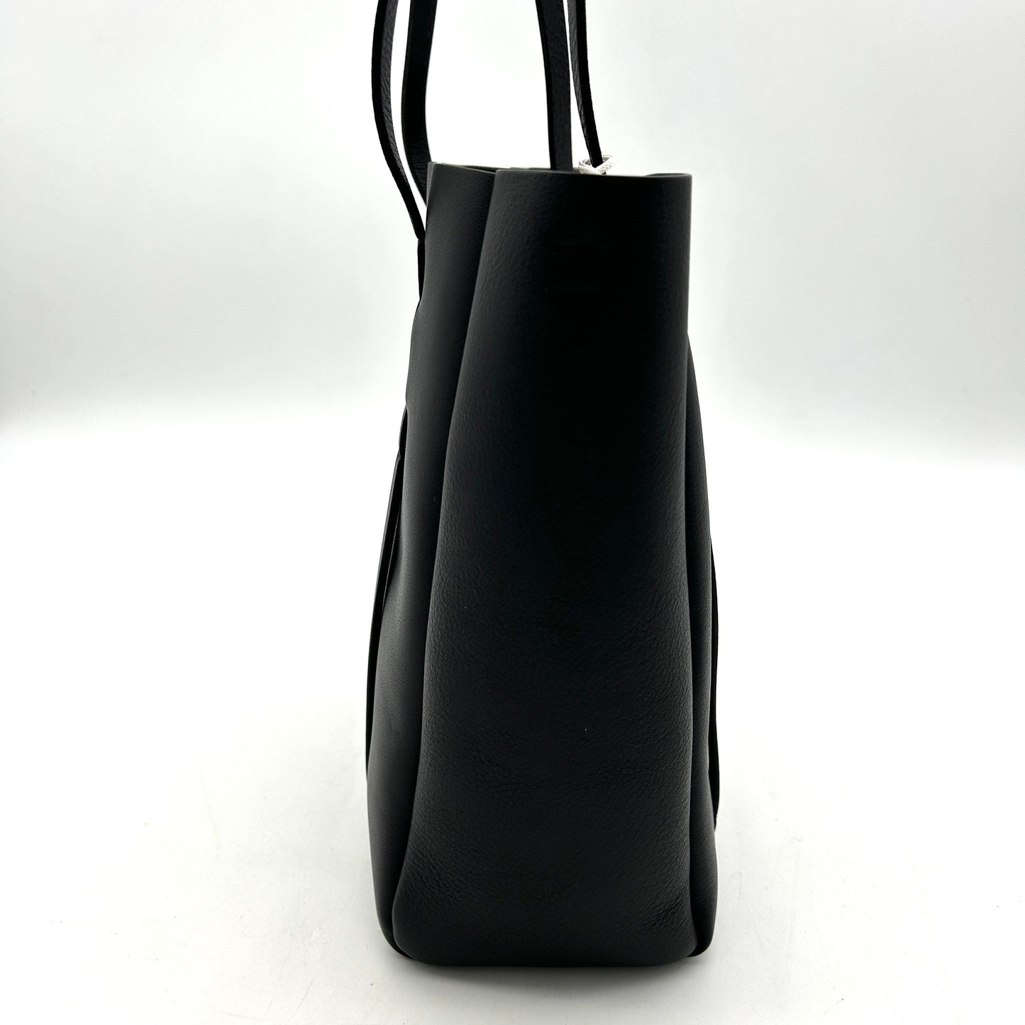 BALENCIAGA Veau Baltimore Double Sided Small Everyday Tote Gris Fossile Black LA30024