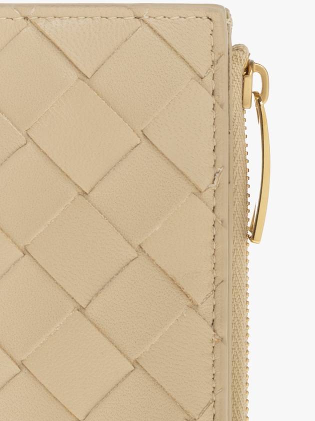 Bottega Veneta Bottega Veneta Leather Wallet, Women's, Beige