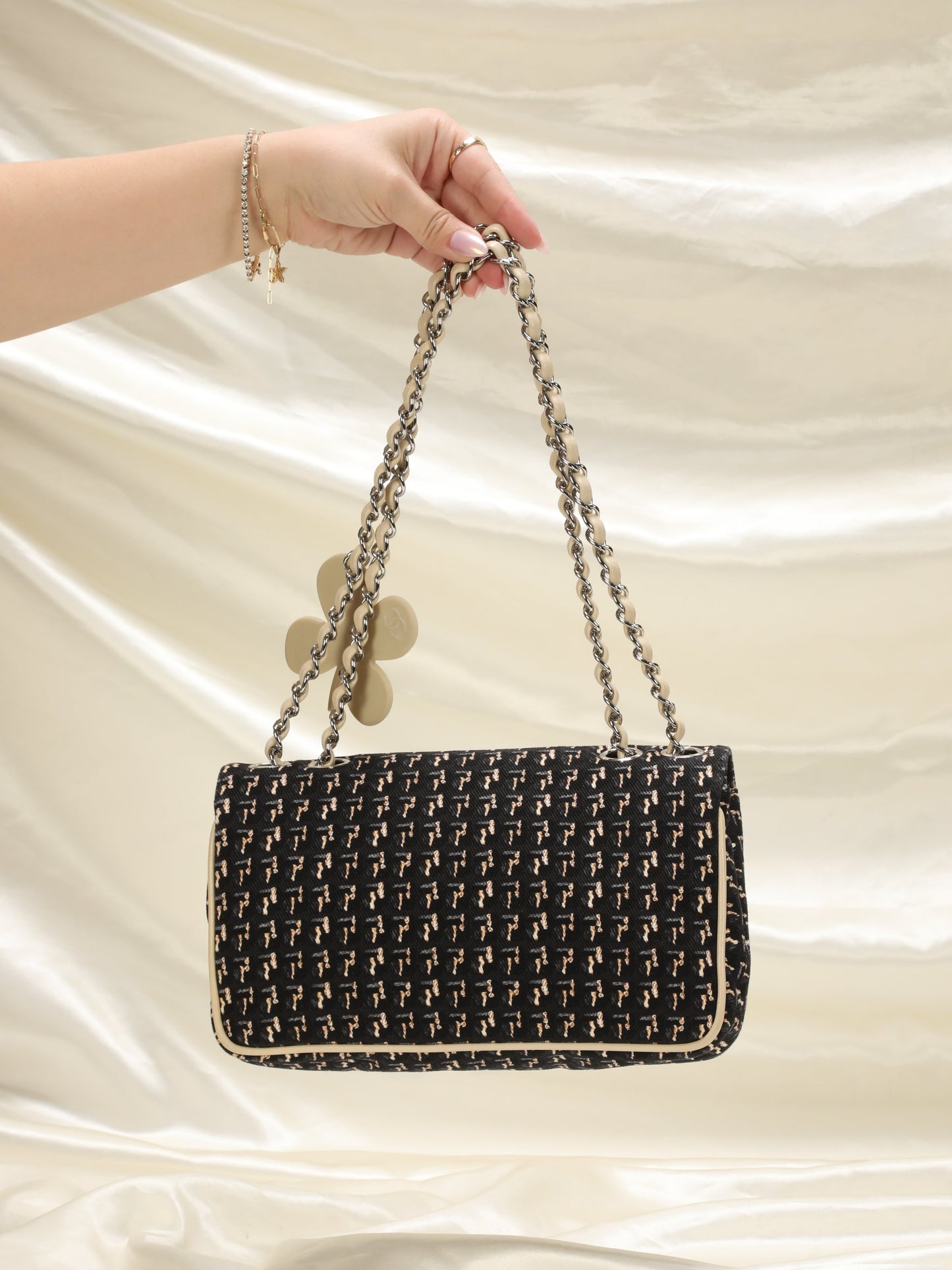 Rare Chanel Clover Half Flap Bag