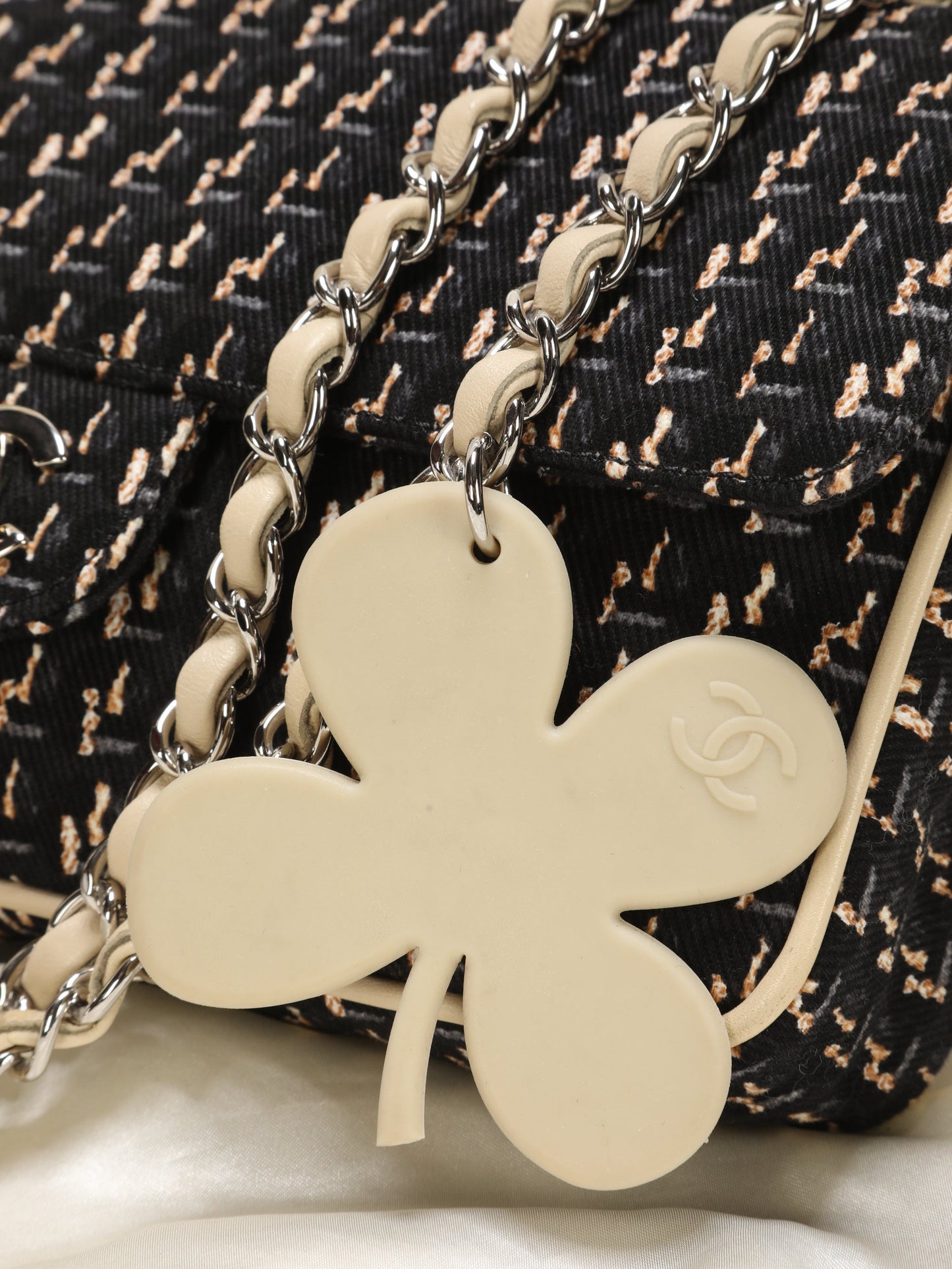 Rare Chanel Clover Half Flap Bag