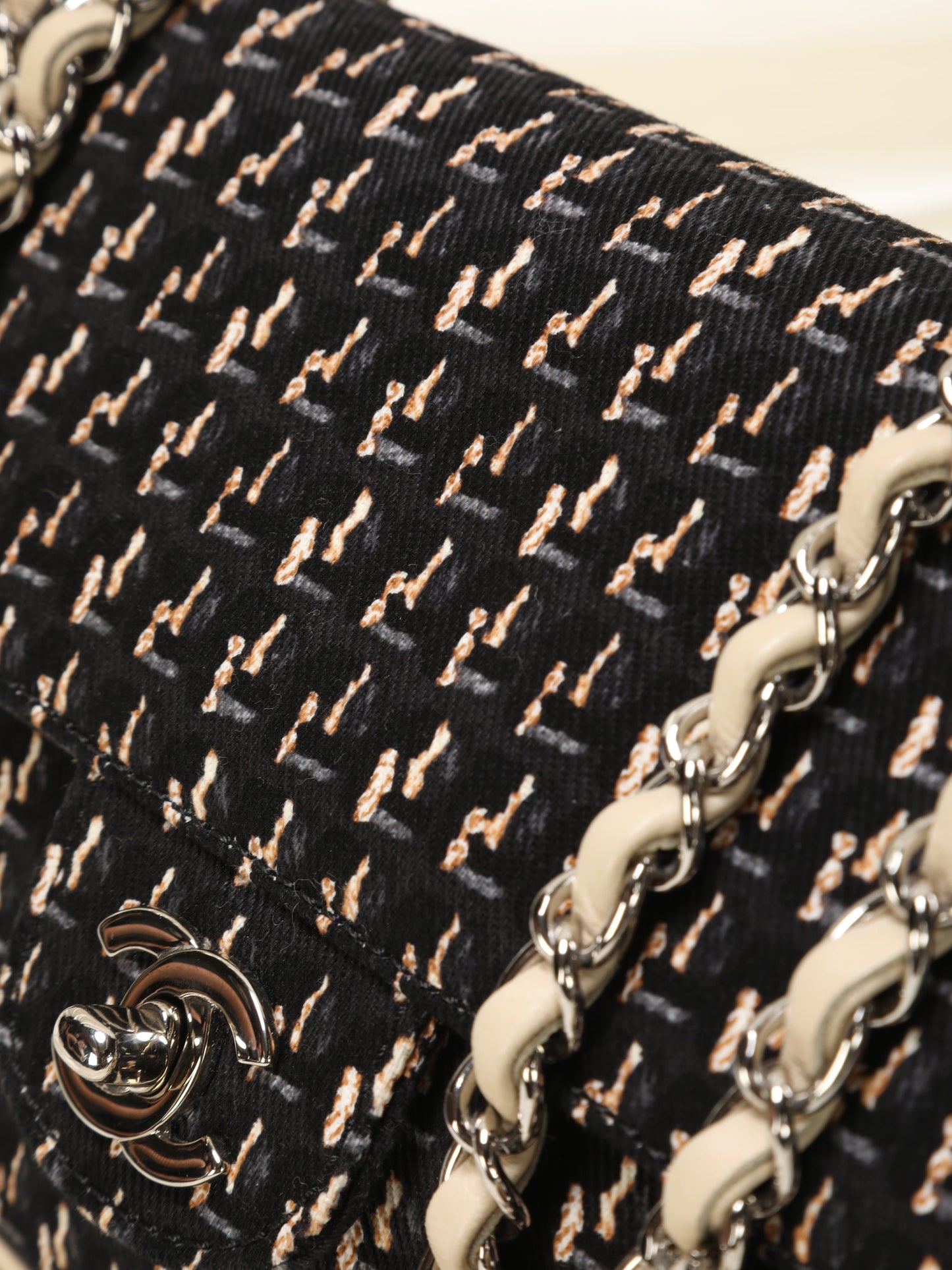 Rare Chanel Clover Half Flap Bag