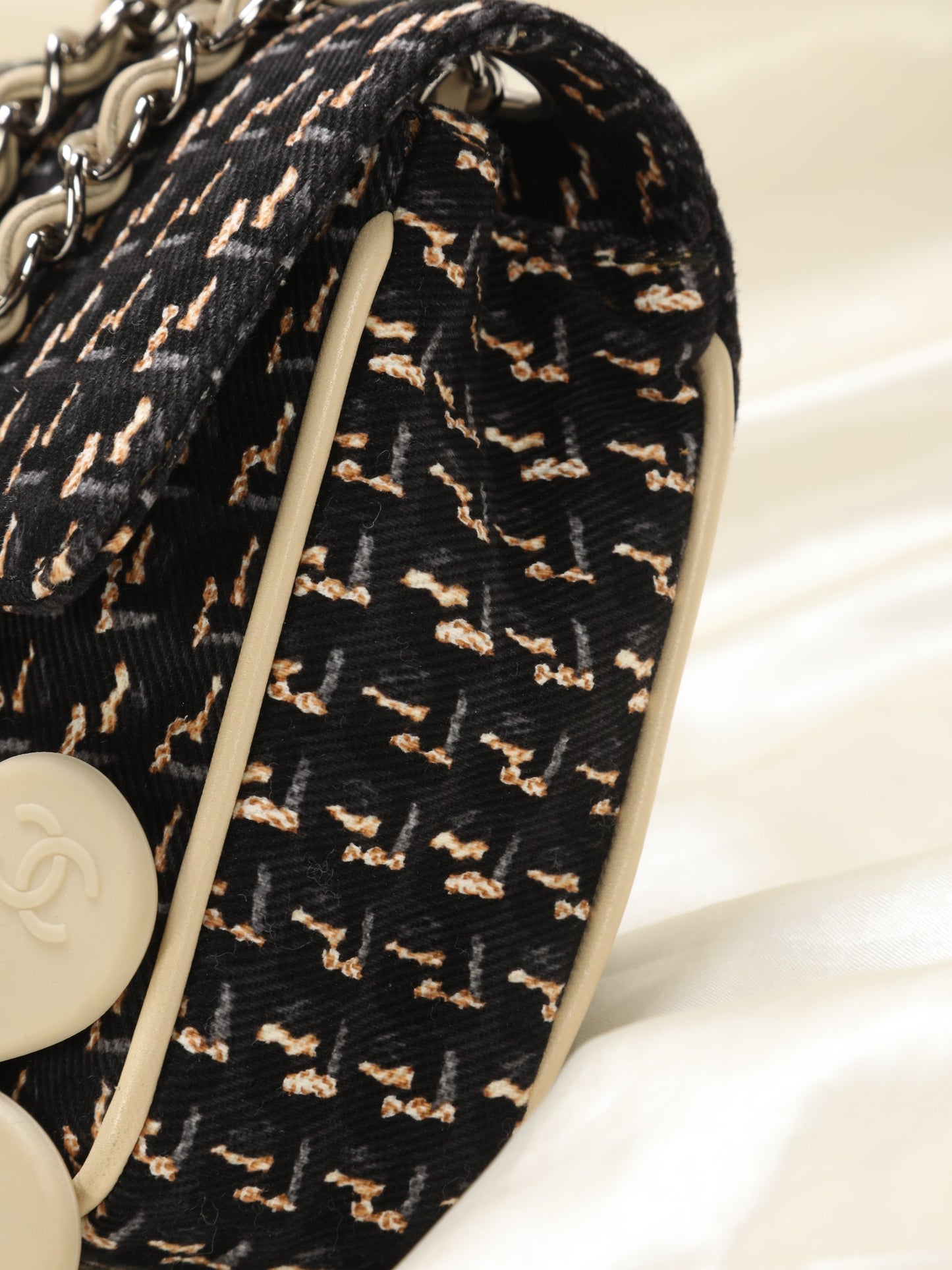 Rare Chanel Clover Half Flap Bag