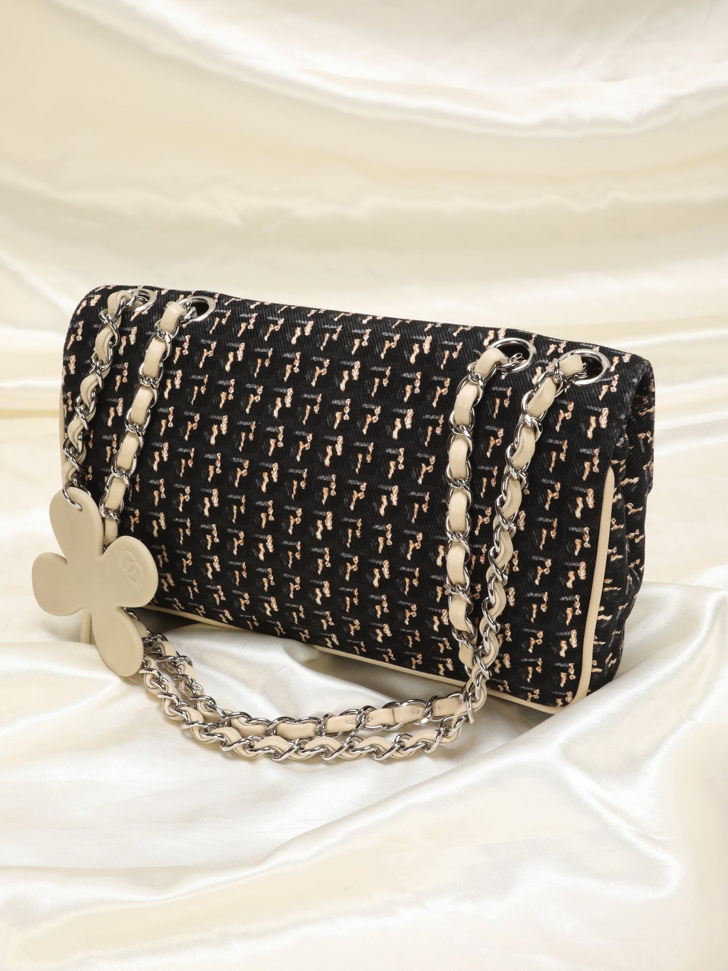Rare Chanel Clover Half Flap Bag