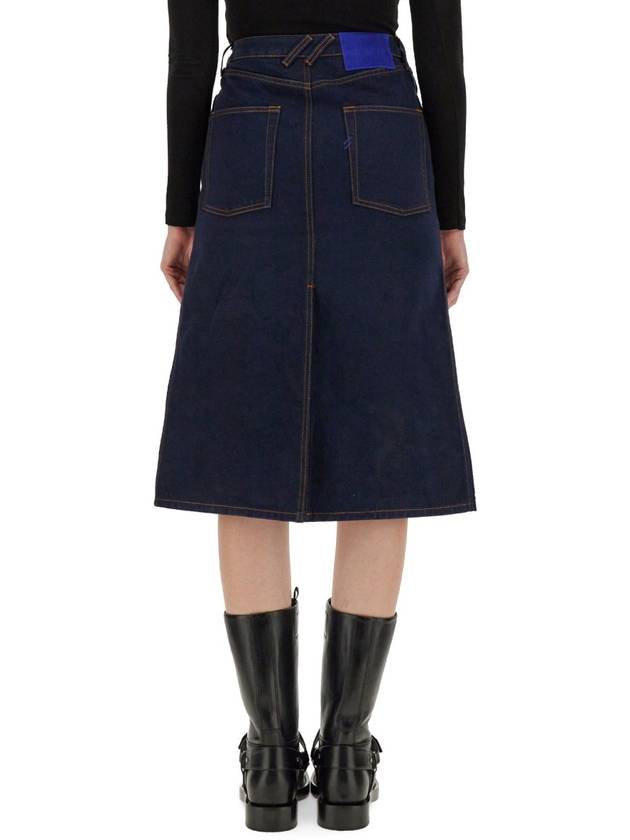 Burberry Japanese Denim Midi Skirt 8080783