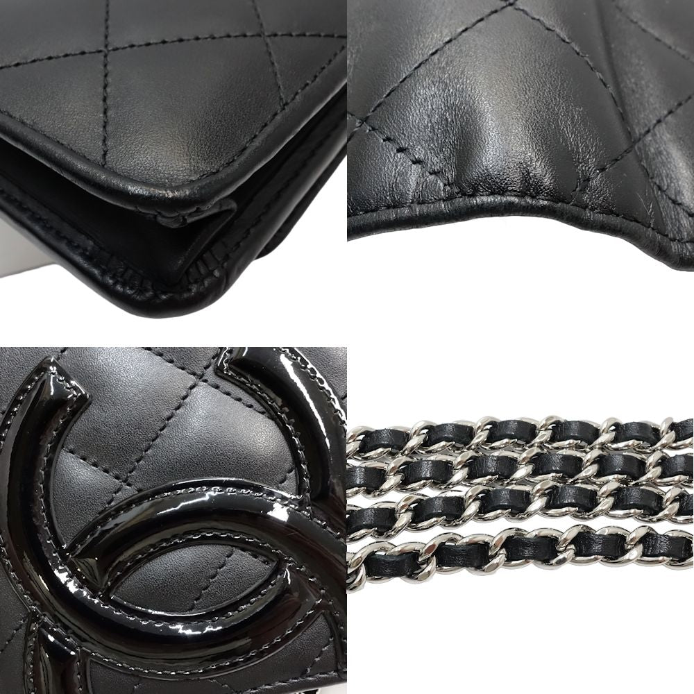Chanel Cambon Line Wallet Chain Black