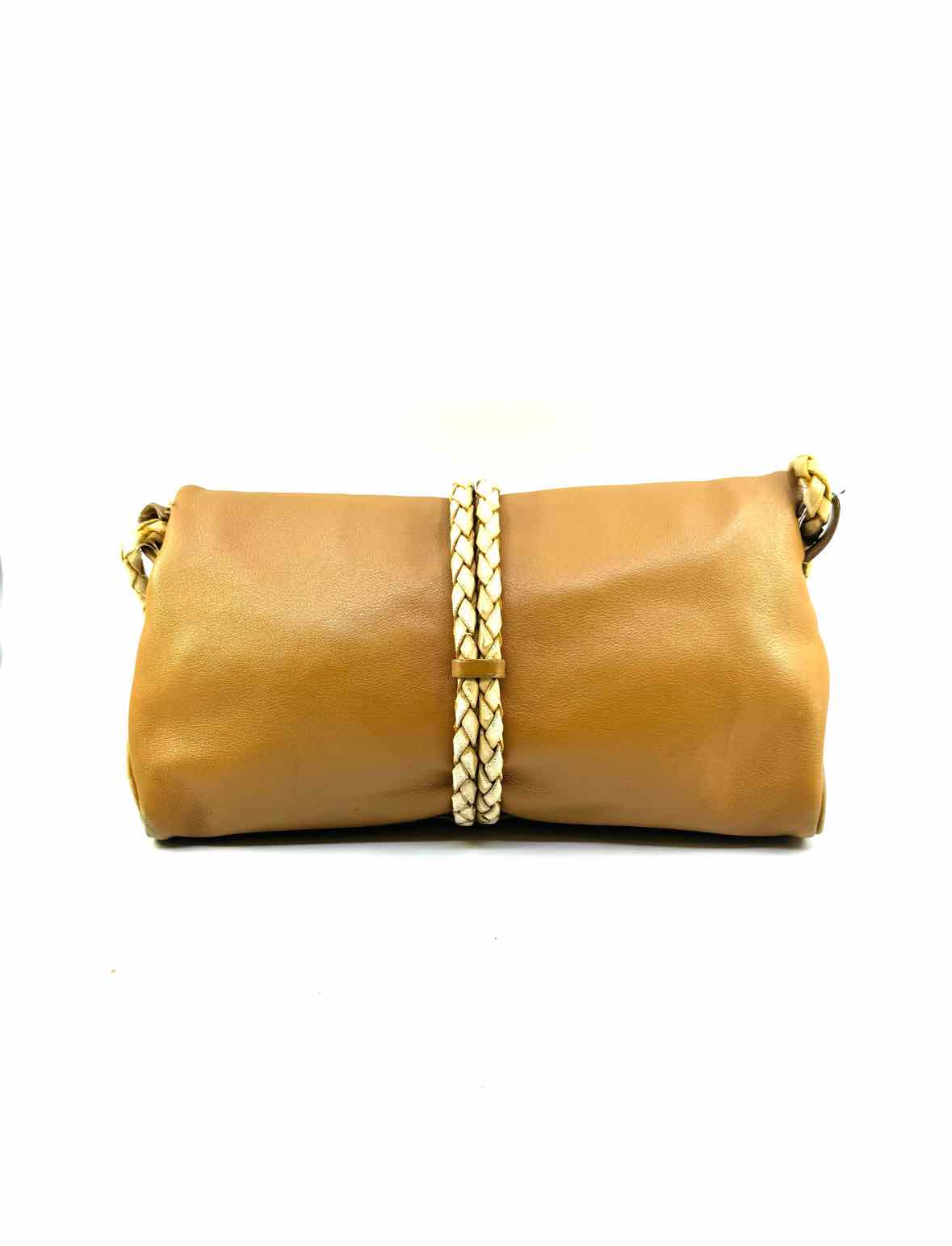 BURBERRY Tan Leather Shoulder Bag