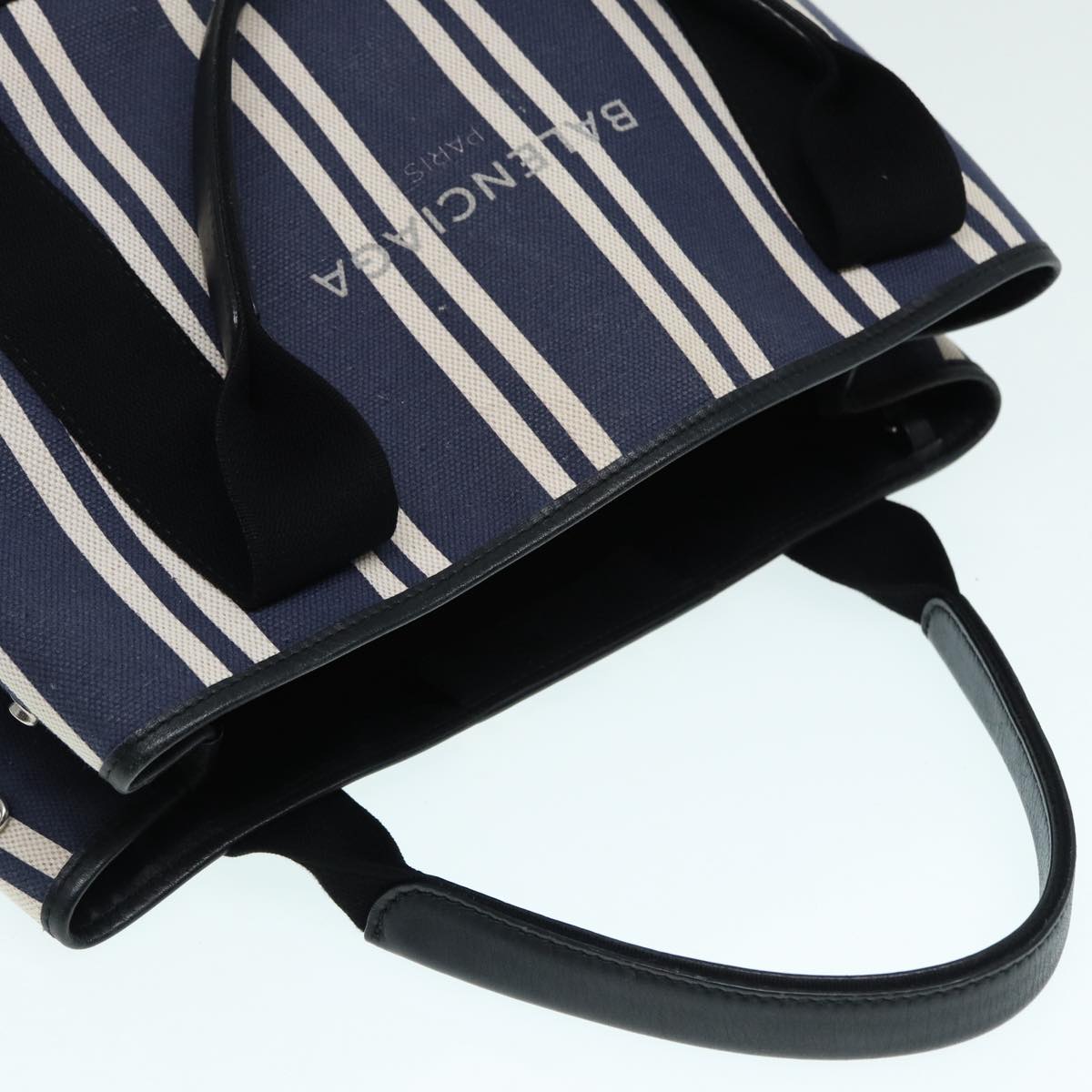 BALENCIAGA Navy Cabas Handbag