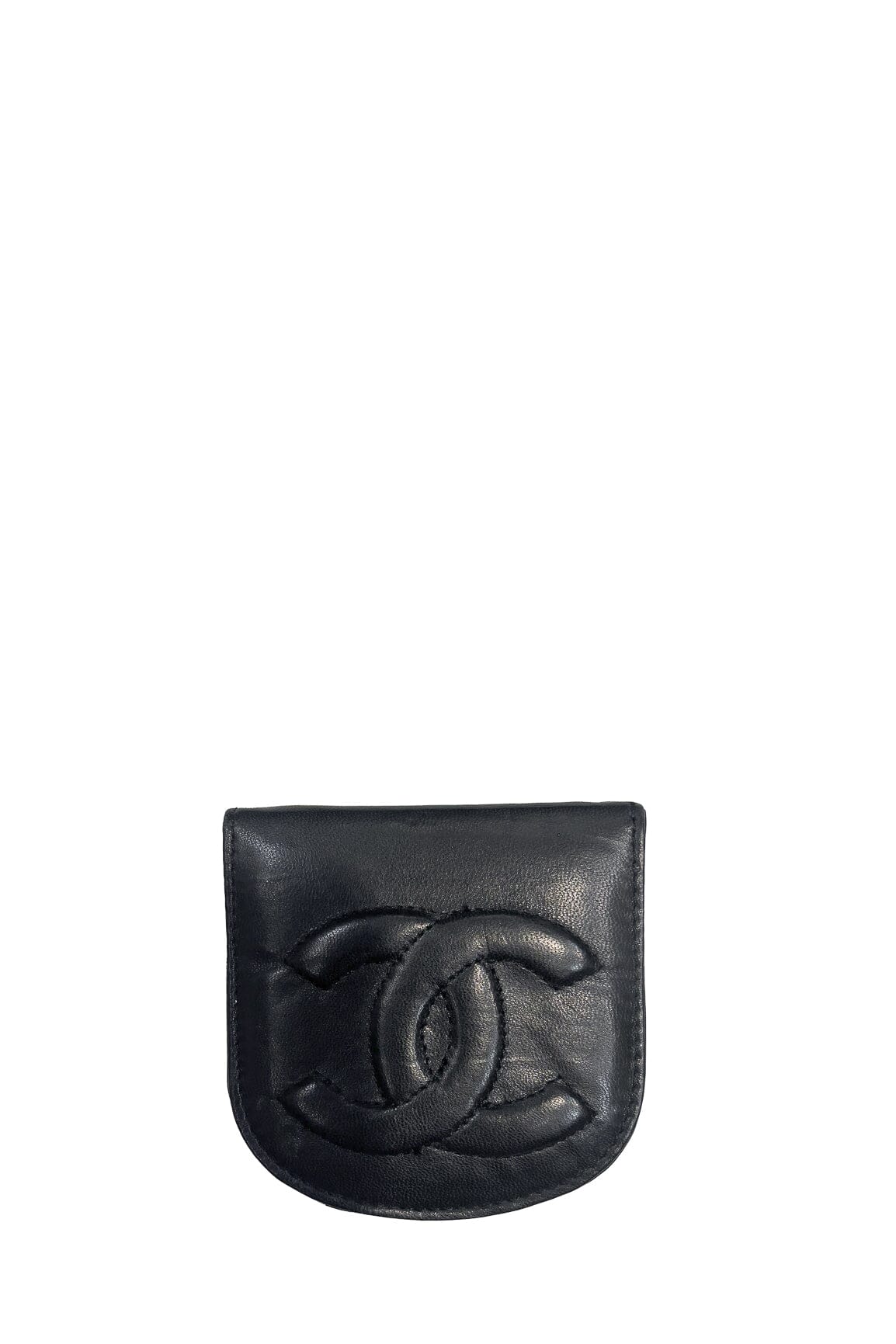Chanel Black Calfskin Mini Wallet