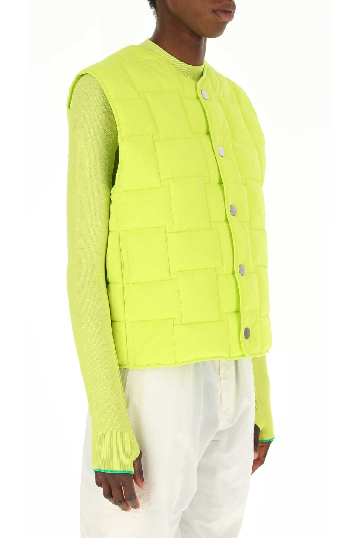 Bottega Veneta Women Acid Green Nylon Padded Vest