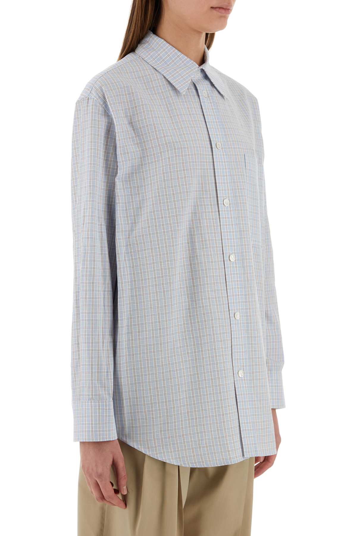 Bottega Veneta Women Embroidered Cotton Blend Shirt