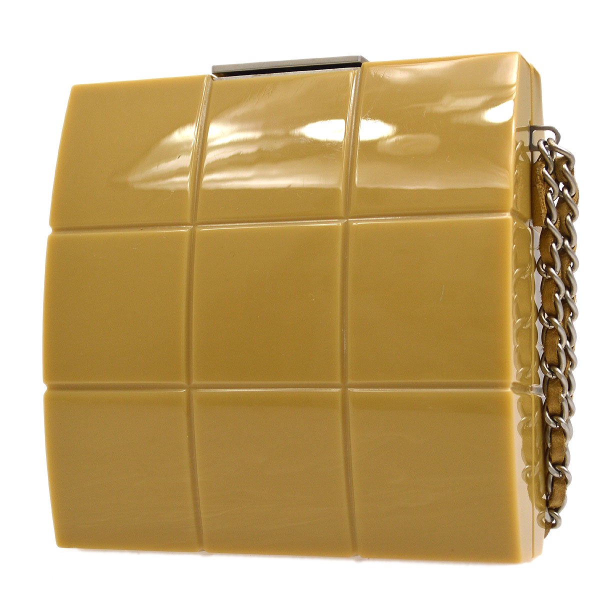 CHANEL 2002 Beige Choco Bar Evening Bag