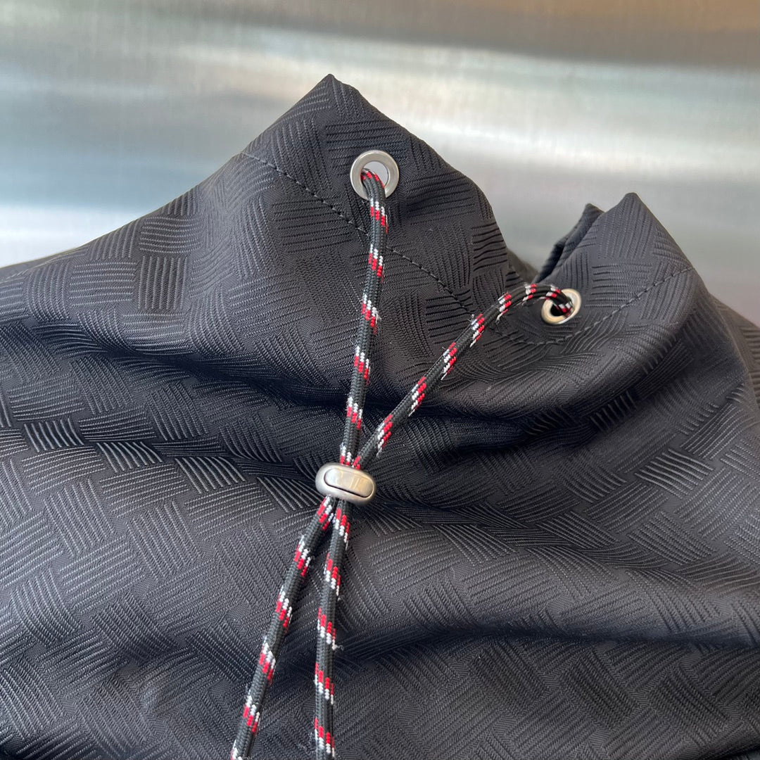 Bottega Veneta ALTO 42 BACKPACK IN BLACK FABRIC