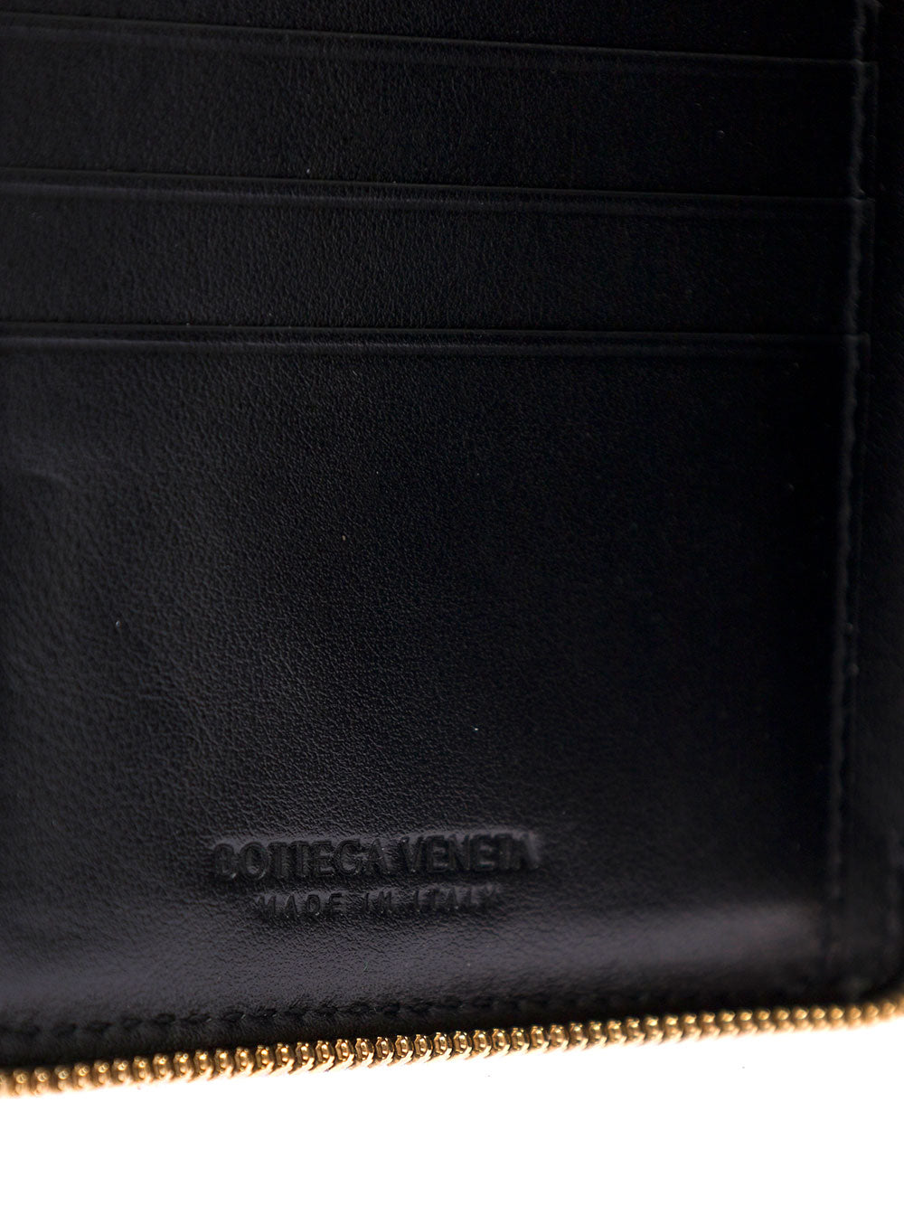 Bottega Veneta Women Bottega Veneta Woman Black Intreccio Leather Wallet