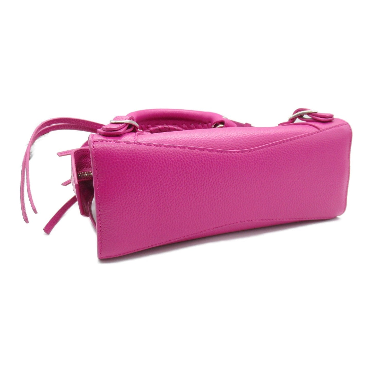 BALENCIAGA 【激減優惠】皮革2Way Shoulder銀扣手挽肩背袋粉紅色