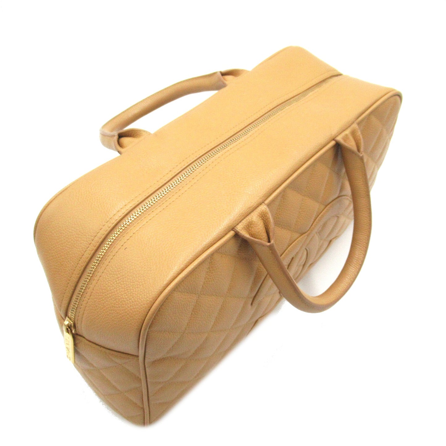 Chanel Boston Bag Leather Handbag in New Condition