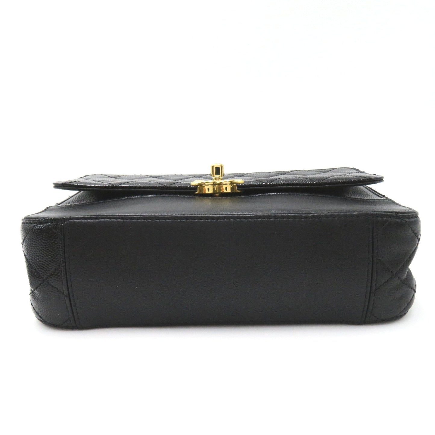 Chanel CC Caviar Chain Flap Bag Leather Shoulder Bag AS0949