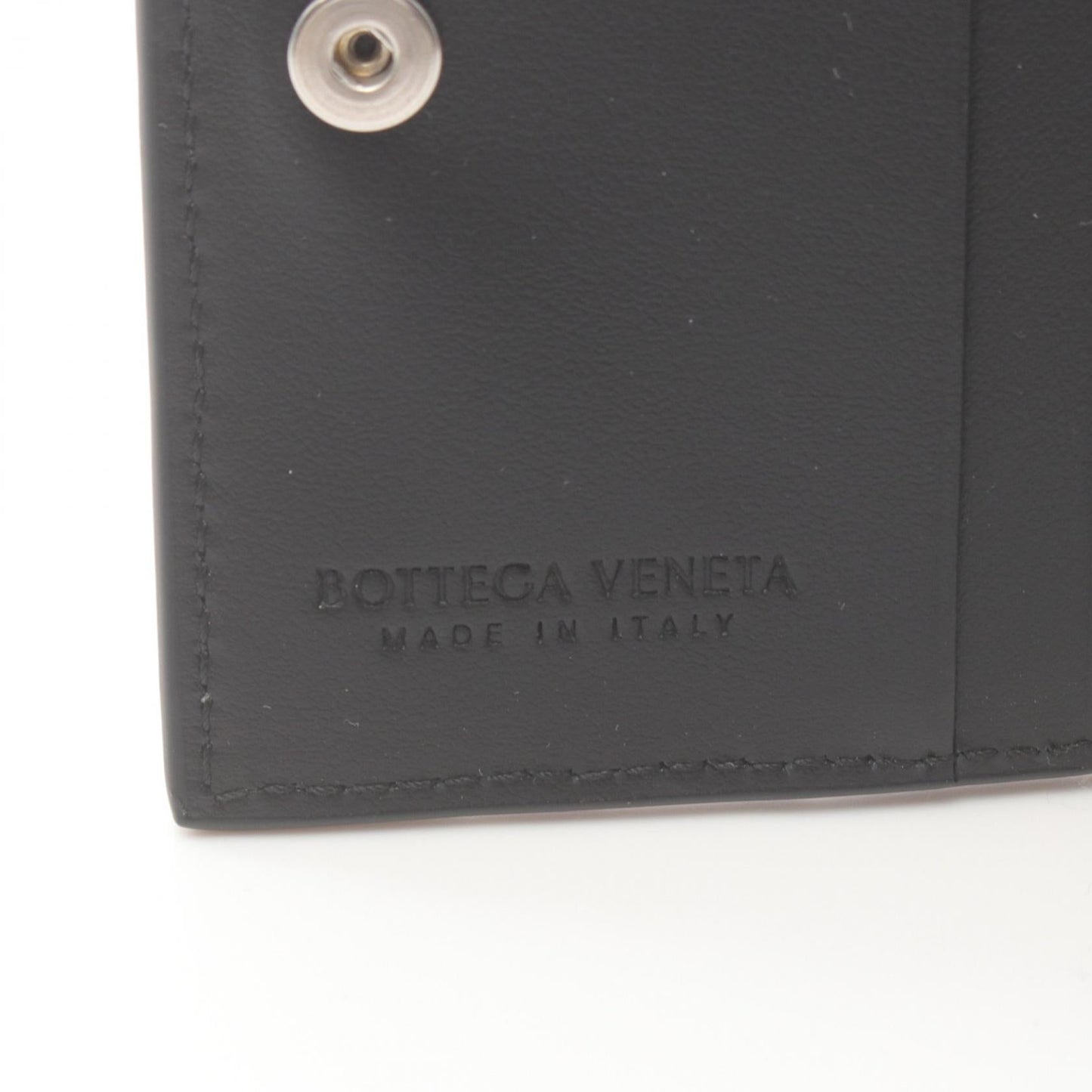 Bottega Veneta Leather Intrecciato Wallet Black