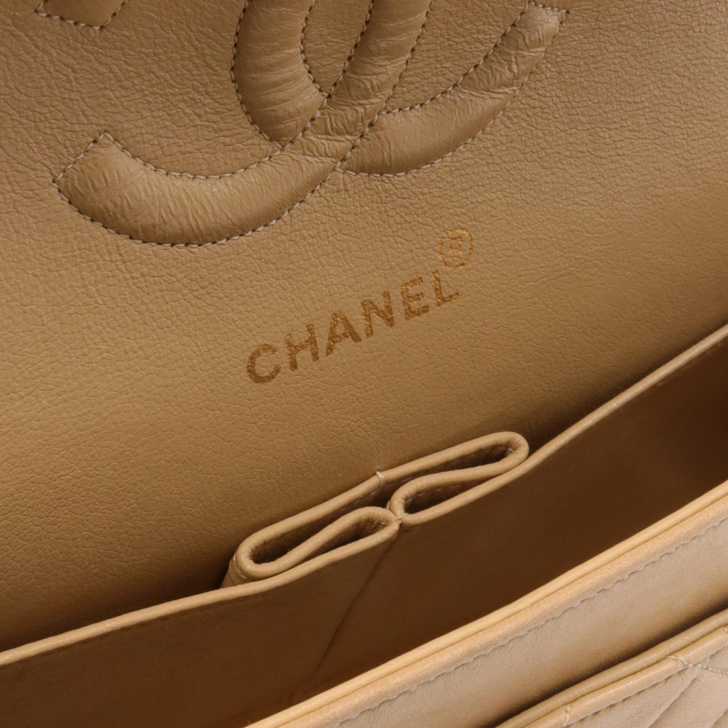 Chanel Matelasse W Flap Leather Shoulder Bag A01112