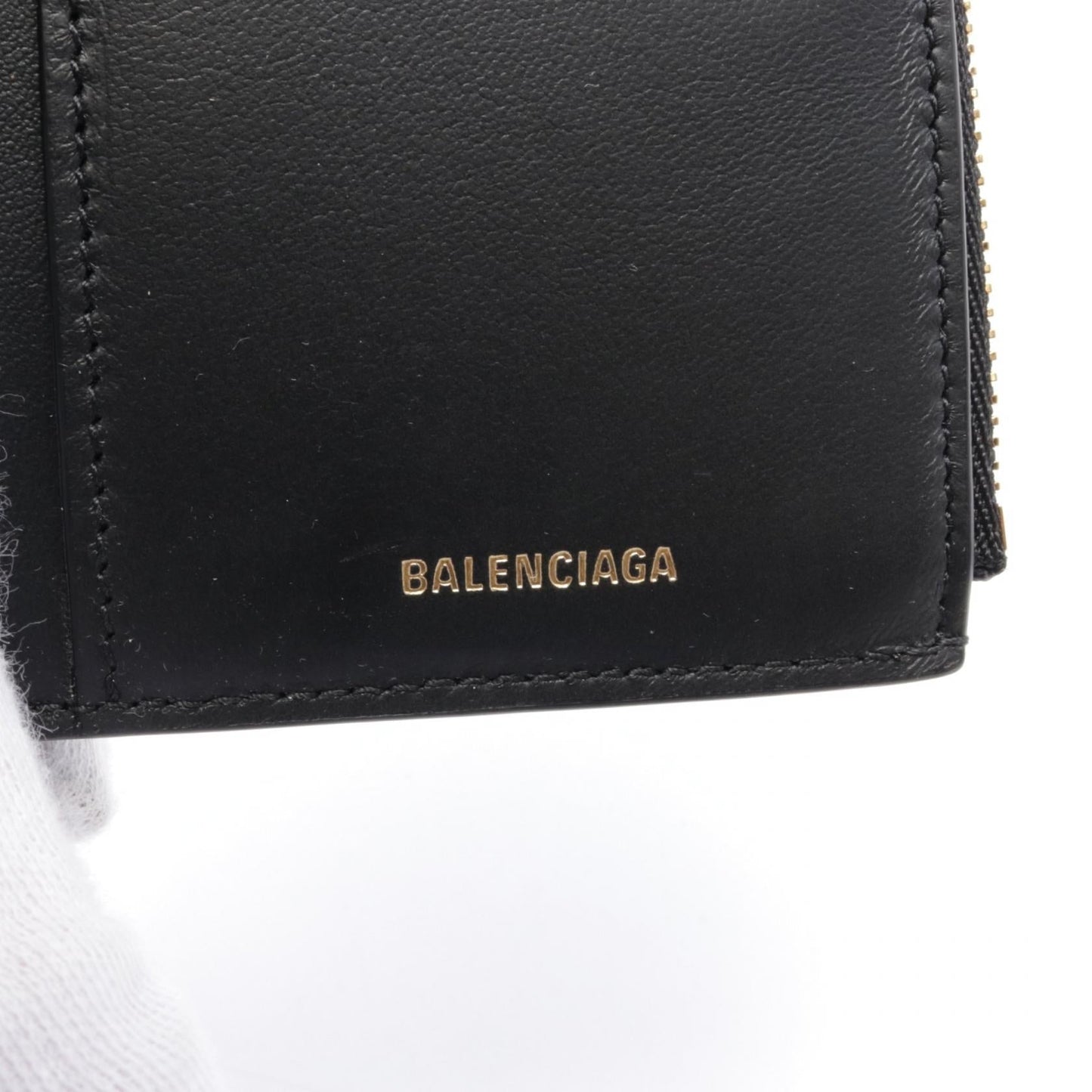 Balenciaga Monaco Bifold Wallet Leather